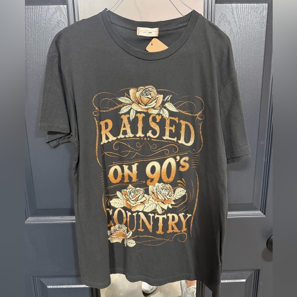 Altar’d State Raised on 90s Country Graphic Tee XS Western Boho